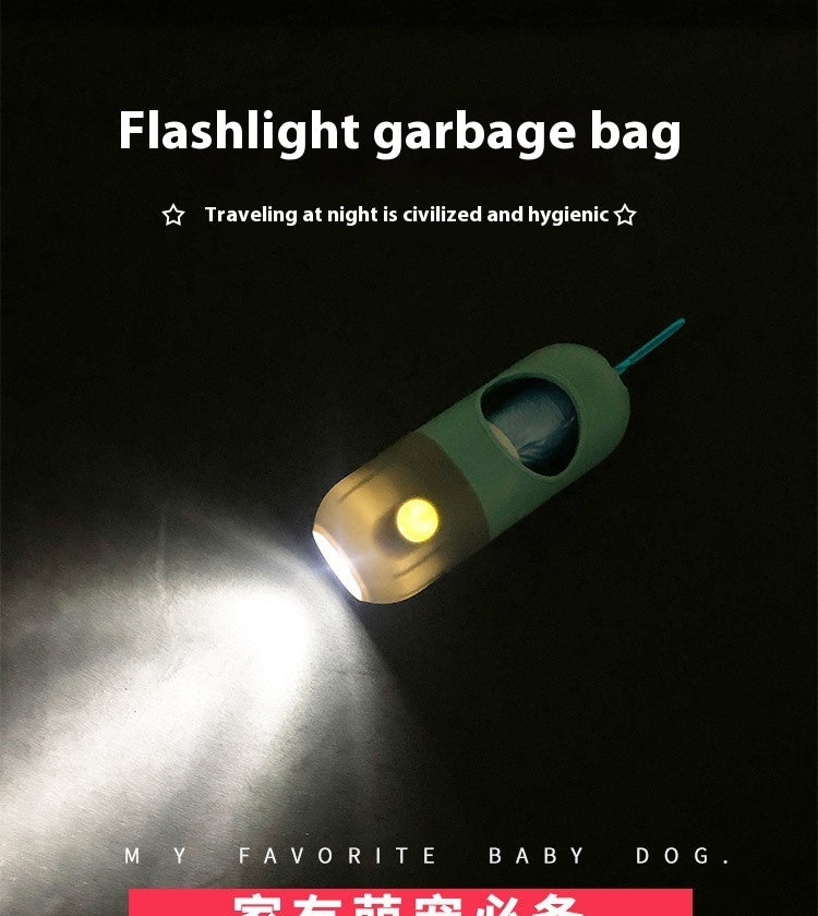 PawzPort LED Dog Waste Bag Dispenser with Flashlight