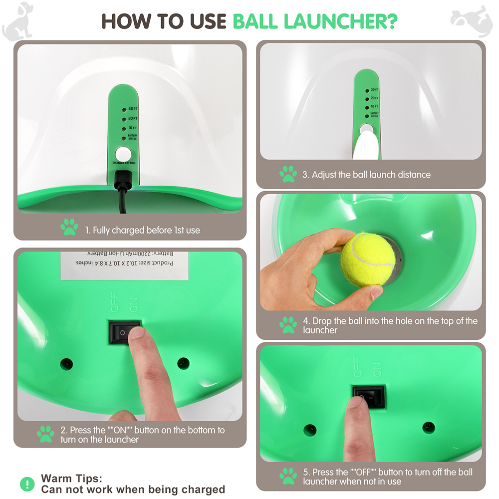 Automatic Dog Ball Launcher – Interactive Training & Play Machine