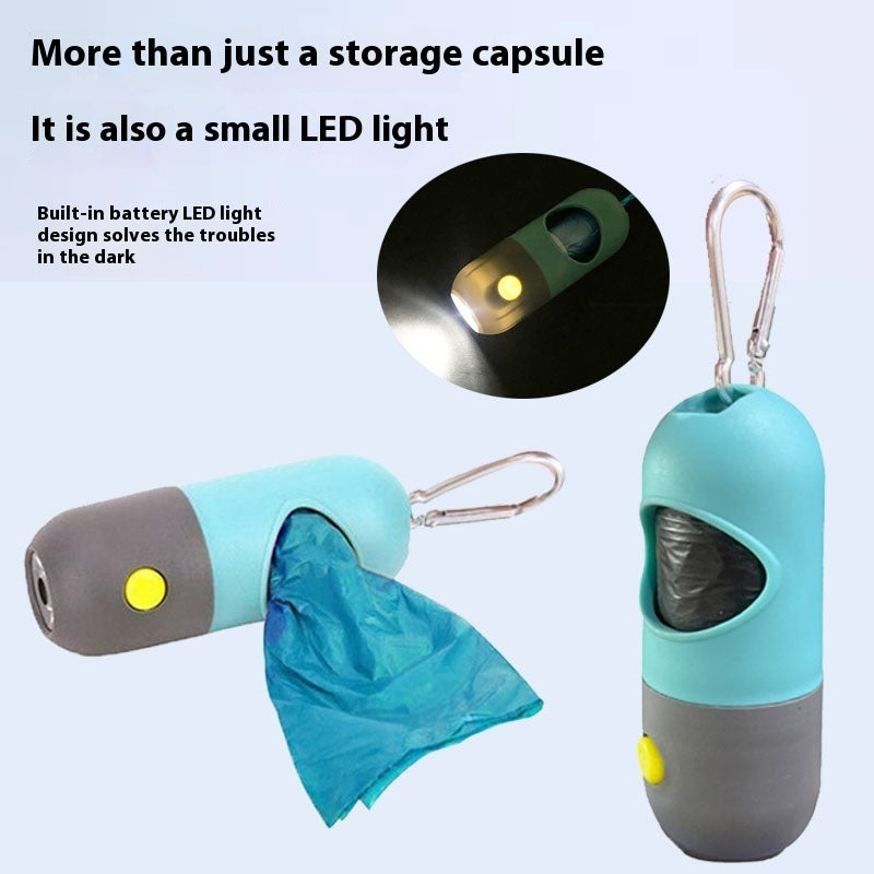 PawzPort LED Dog Waste Bag Dispenser with Flashlight