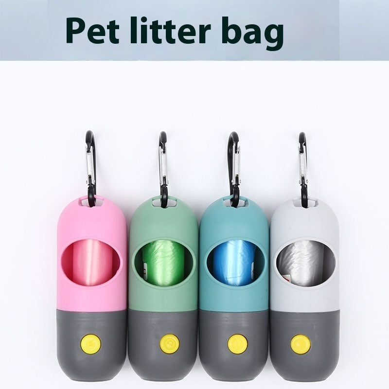PawzPort LED Dog Waste Bag Dispenser with Flashlight