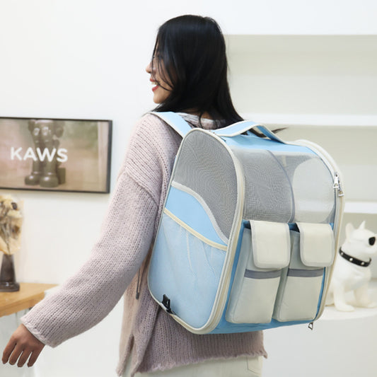 PawzPort Pet Travel Trolley Backpack – Portable, Breathable & Spacious